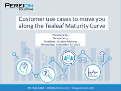 Customer use cases to move you through the Tealeaf Maturity Curve