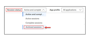 Session Search for archived sessions_image