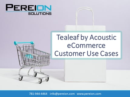 Tealeaf Customer Experience Analytic use case for eCommerce